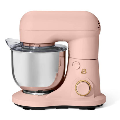 Beautiful 3.5 Qt Stand Mixer, White Icing with Flat Beater, Dough Hook, Balloon Whisk